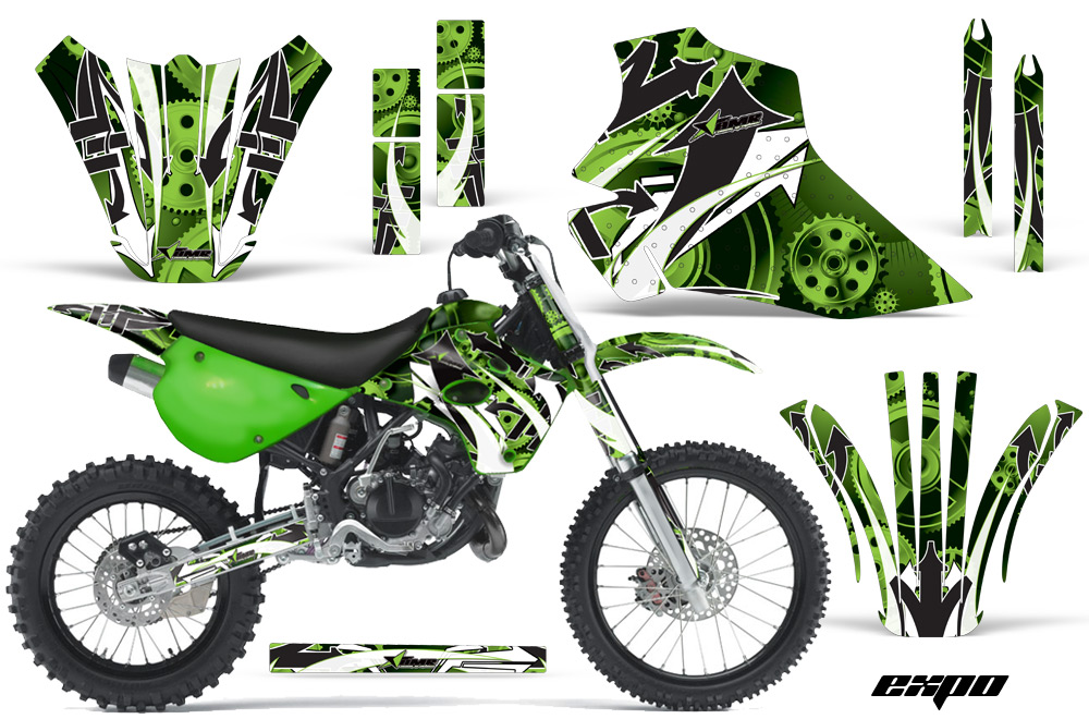 Kawasaki KX80 KX100 95-97 Graphics Kit Expo WG